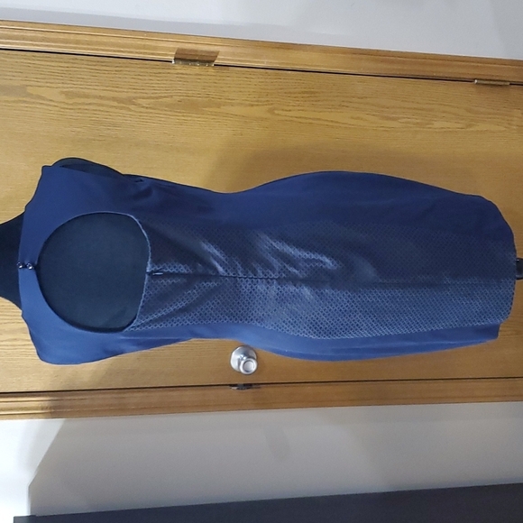 Cache front back keyhole navy sleeveless dress - Picture 4 of 6